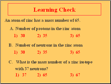 Learning Check