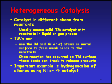 Heterogeneous Catalysis