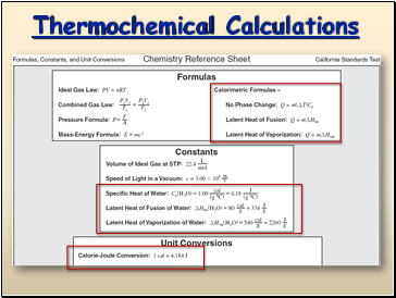 Thermochemical Calculations