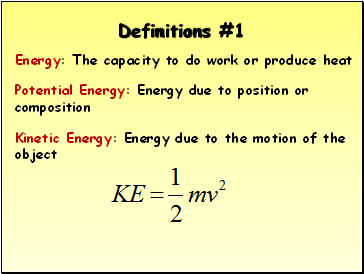 Definitions #1