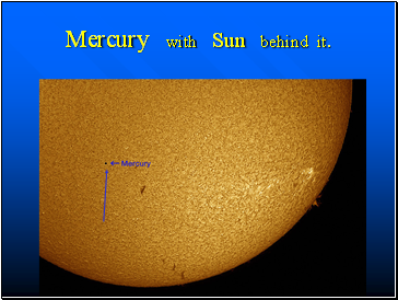 Mercury with Sun behind it.