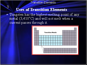 Uses of Transition Elements