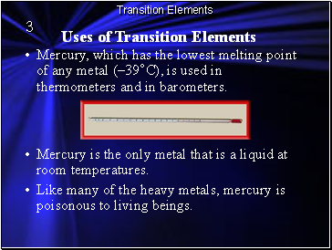 Uses of Transition Elements