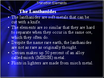 The Lanthanides