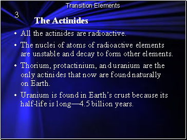 The Actinides