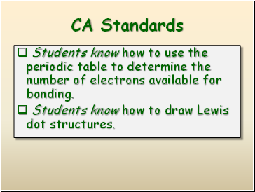 CA Standards