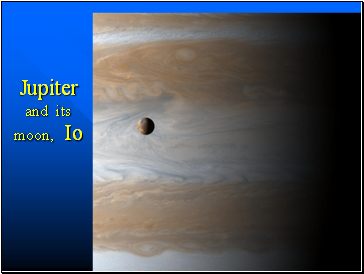 Jupiter and its moon, Io