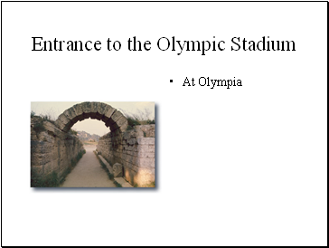 Entrance to the Olympic Stadium