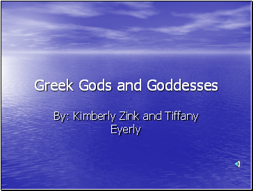 Greek Gods and Goddesses