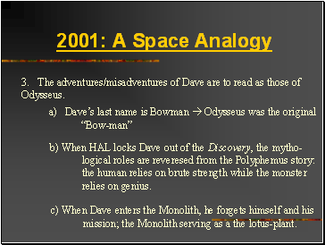 2001: A Space Analogy