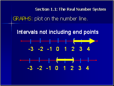 Section 1.1: The Real Number System