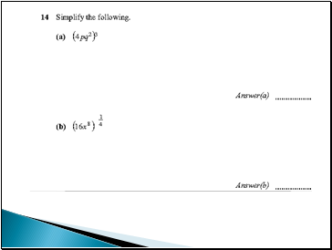 Algebra revision