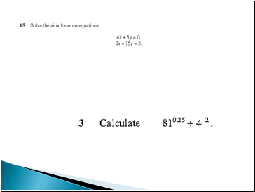 Algebra revision