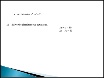 Algebra revision