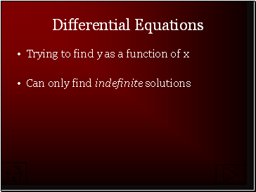 Differential Equations