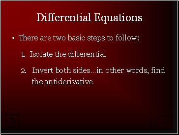 Differential Equations