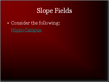 Slope Fields