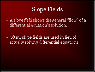 Slope Fields