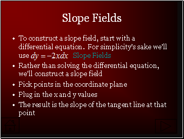 Slope Fields