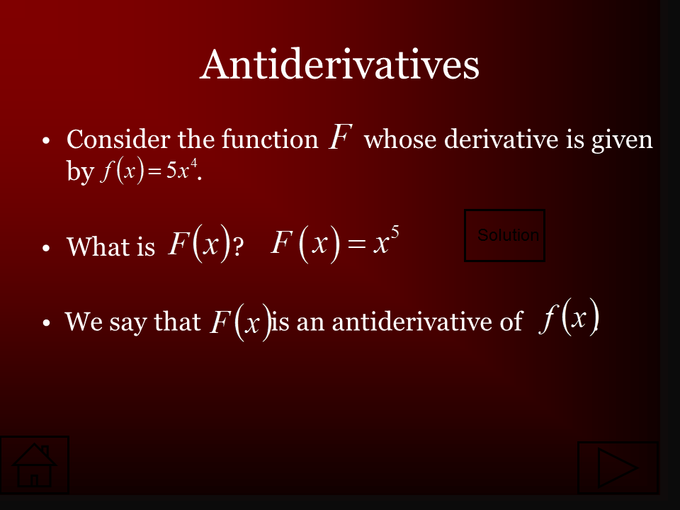 Antiderivatives, Differential Equations, and Slope Fields ...