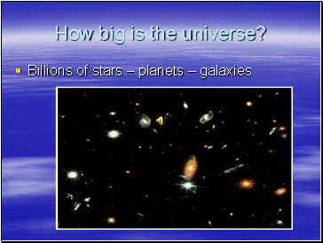 How big is the universe?