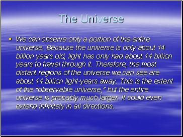 The Universe