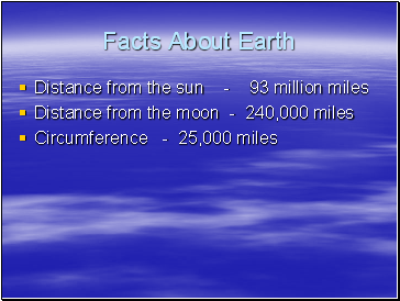 Facts About Earth