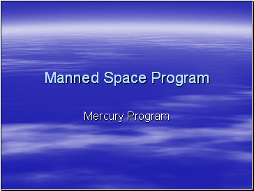 Manned Space Program