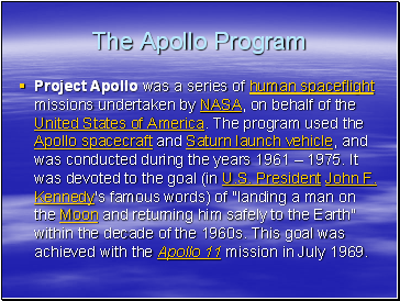The Apollo Program