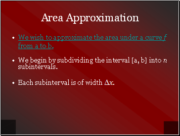 Area Approximation