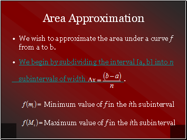 Area Approximation