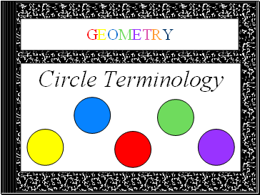 Circle Terminology