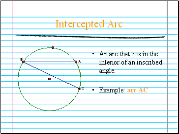 Intercepted Arc