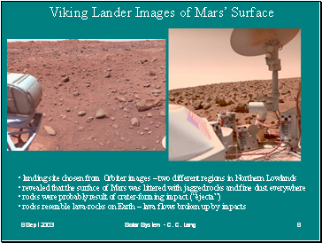 Viking Lander Images of Mars’ Surface