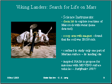 Viking Landers: Search for Life on Mars