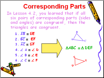 Corresponding Parts