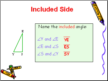 Name the included angle: