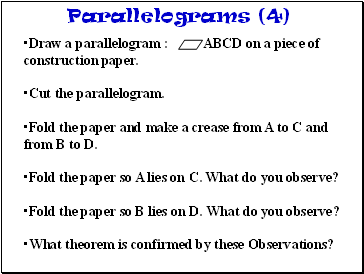 Parallelograms (4)