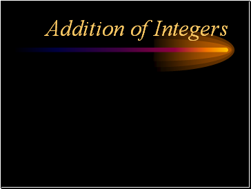 Addition of Integers