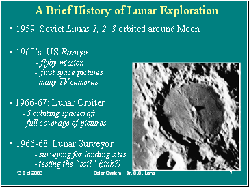 A Brief History of Lunar Exploration
