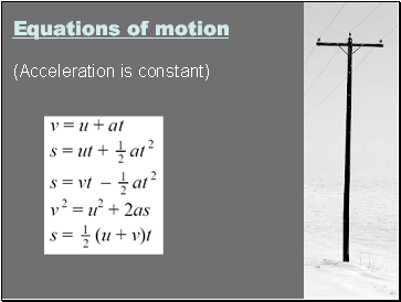 Equations of motion