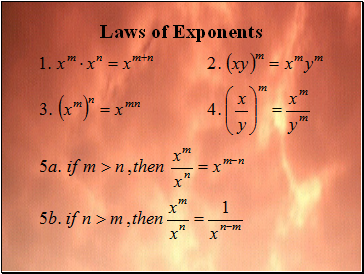 Laws of Exponents