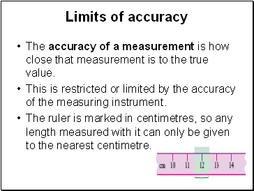 Limits of accuracy