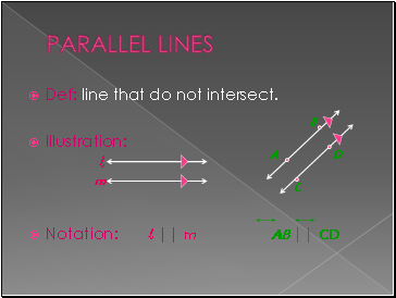 Parallel lines