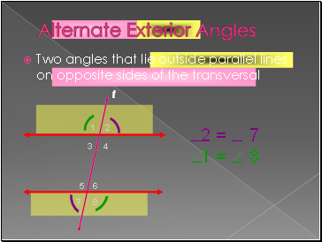 Alternate Exterior Angles