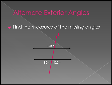 Alternate Exterior Angles