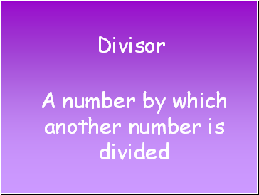 Divisor