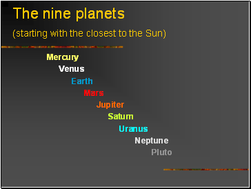 The nine planets