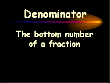 Denominator