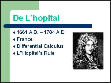 De Lhopital